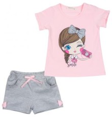 Набір дитячого одягу Breeze з дівчинкою (12485-86G-pink)