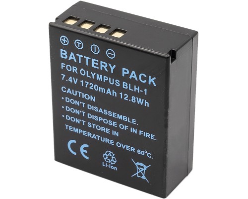 Акумулятор до фото/відео PowerPlant Olympus BLH-1 1720mAh (декодирован) (CB970339) 