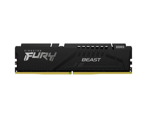 Модуль пам'яті для комп'ютера DDR5 32GB (2x16GB) 6000 MHz Beast Black Kingston Fury (ex.HyperX) (KF560C40BBK2-32)