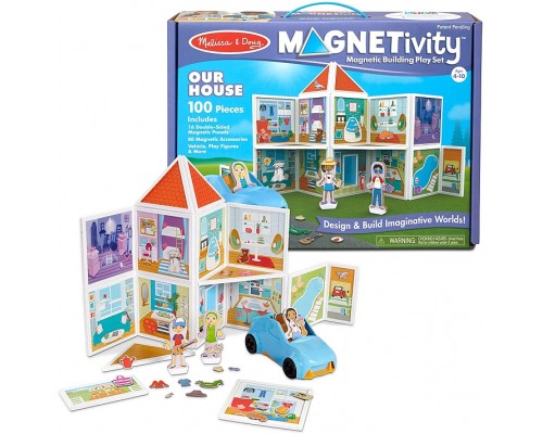 Ігровий набір Melissa&Doug магнітний набір будівель Наш дім (MD30650)