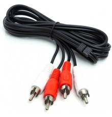 Кабель мультимедійний 2*RCA (M) to 2*RCA (M), 1 m PowerPlant (CA912032)