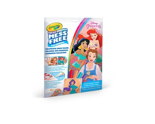 Набір для творчості Crayola Розмальовка Color Wonder Disney Princess, 18 сторінок (75-2813)