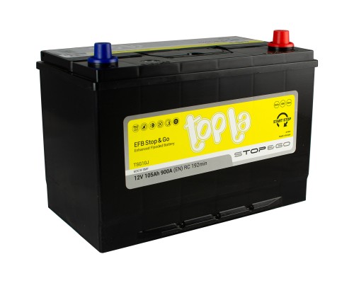 Акумулятор автомобільний Topla 105 Ah/12V EFB JIS Euro (112 005)