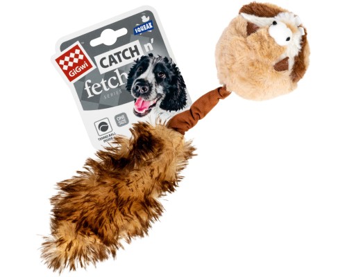 Іграшка для собак GiGwi Catch&fetch Барсук із двома пищалками 26 см (75039)