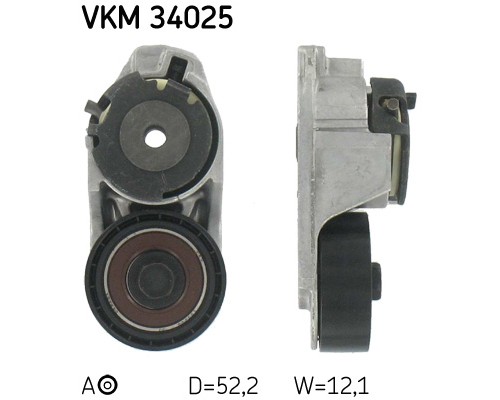 Натягувач ременя з роликом SKF VKM 34025