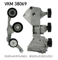 Ролик натягувача ременя SKF VKM 38069
