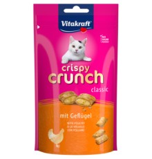 Ласощі для котів Vitakraft Crispy Crunch подушечки м'ясо птахів 60 г (4008239288141)