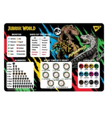 Підкладка настільна Yes Jurassic World англійська (492064)