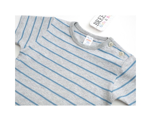 Футболка дитяча Breeze у смужку (791-86-gray)