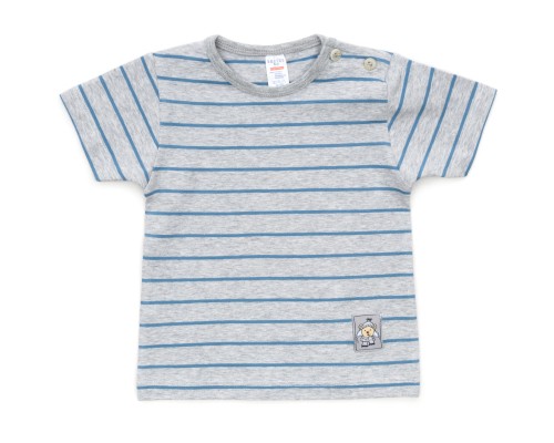 Футболка дитяча Breeze у смужку (791-86-gray)