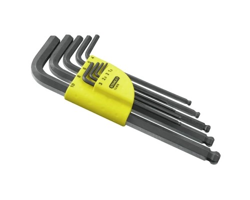 Ключ Stanley шестигранних 9 шт. 1,5;2;2,5;3;4;5;6;8;10 мм (1-13-976)
