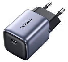 Зарядний пристрій Ugreen 1xUSB 30W Gan Type-C PD Nexode Mini Grey CD319 (90666)