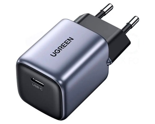 Зарядний пристрій Ugreen 1xUSB 30W Gan Type-C PD Nexode Mini Grey CD319 (90666)