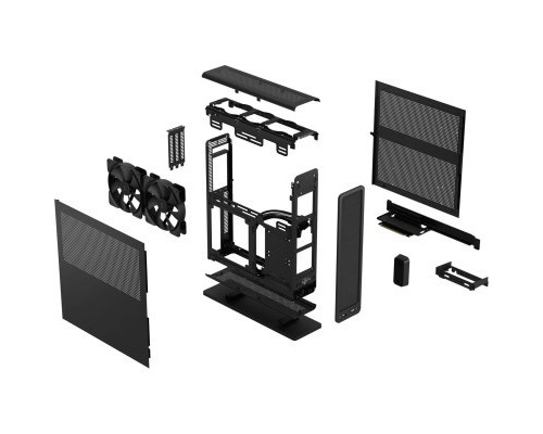Корпус Fractal Design Ridge Black mITX PCIe 4.0 (FD-C-RID1N-11)