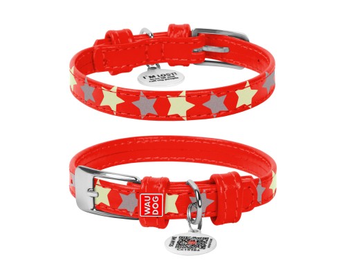 Нашийник для тварин WAUDOG Glamour з QR паспортом 