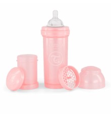 Пляшечка для годування Twistshake Pearl Pink 260 мл, антиколікова, силіконова (78380)