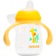 Поїльник-непроливайка Baboo із силіконовим носиком, 260 мл, 6+ міс (Safari / жовта) (8-120)
