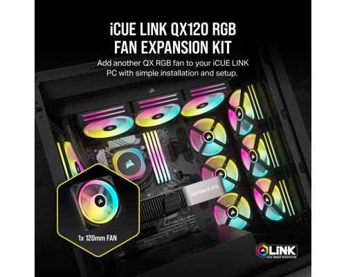 Кулер до корпусу Corsair iCUE Link QX120 RGB PWM (CO-9051001-WW)