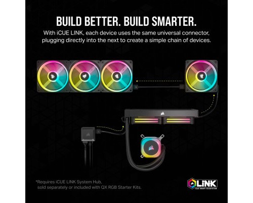 Кулер до корпусу Corsair iCUE Link QX120 RGB PWM (CO-9051001-WW)