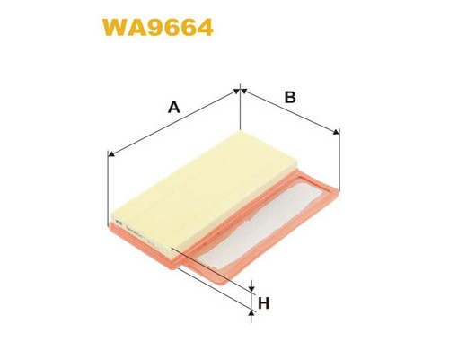 Повітряний фільтр для автомобіля Wixfiltron WA9664