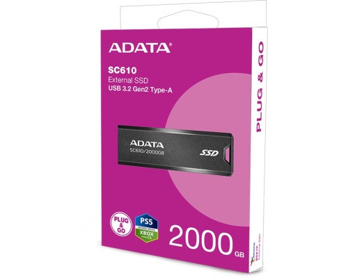 Накопичувач SSD USB 3.2 2TB SD610 ADATA (SC610-2000G-CBK/RD)