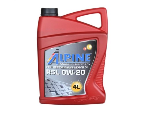 Моторна олива Alpine 0W-20 RSL 4л (0195-4)