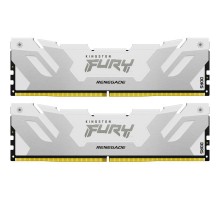 Модуль пам'яті для комп'ютера DDR5 64GB (2x32GB) 6400 MHz Renegade White XMP Kingston Fury (ex.HyperX) (KF564C32RWK2-64)