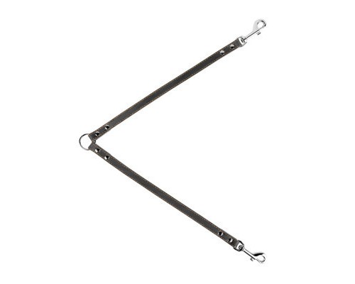 Повідок для собак Collar спарка Ш 10 мм Д 40 см чорний (00421)