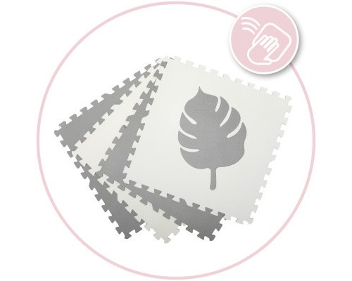 Дитячий килимок MoMi пазл Feli 120 х 120 cм Grey (AKCE00029)