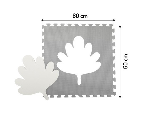 Дитячий килимок MoMi пазл Feli 120 х 120 cм Grey (AKCE00029)