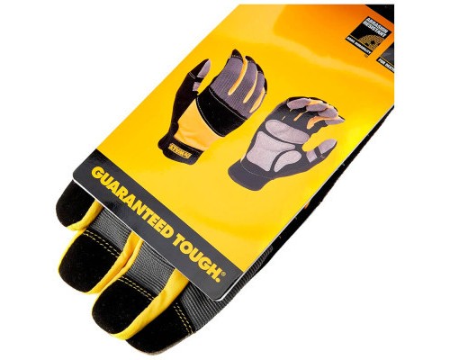 Захисні рукавиці DeWALT розм. L/9, з накладками на долоні та пальцях (DPG215L)