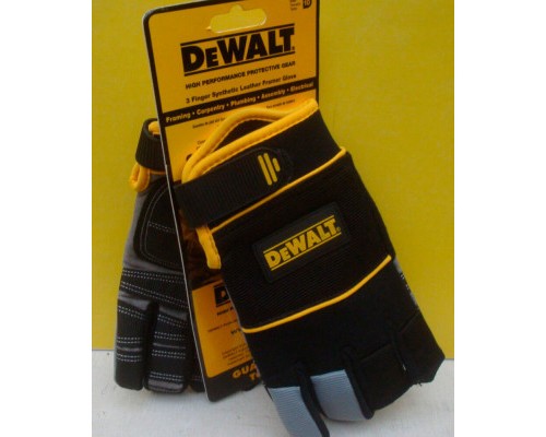 Захисні рукавиці DeWALT розм. L/9, з накладками на долоні та пальцях (DPG215L)