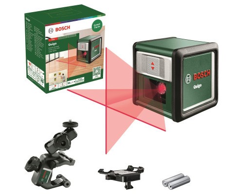 Лазерний нівелір Bosch Quigo,до 12м, 0.6мм/м, 1.098кг (0.603.663.503)