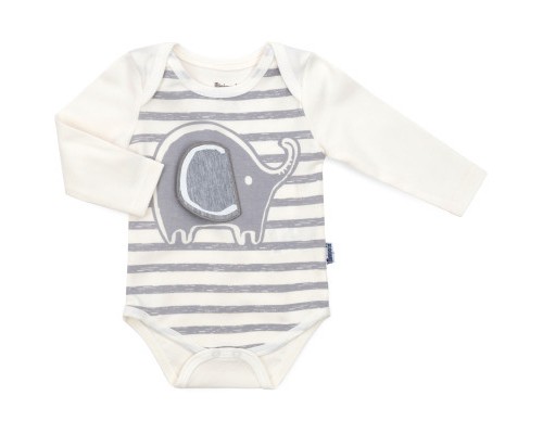 Набір дитячого одягу Miniworld зі слоником (14862-62B-gray)