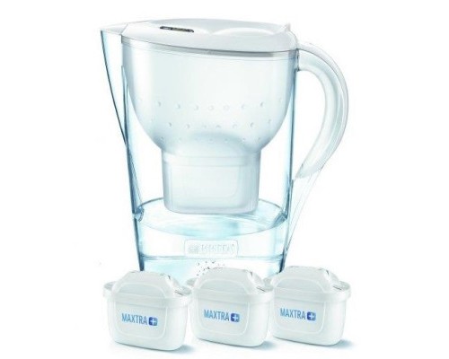 Фільтр-глечик Brita Marella XL Memo + 3 картриджа, 3.5л, білий (1040212)