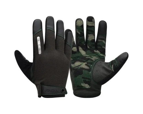 Рукавички для фітнесу RDX T2 Touch Screen Friendly Full Fingerf Army Green L (WGA-T2FA-L)