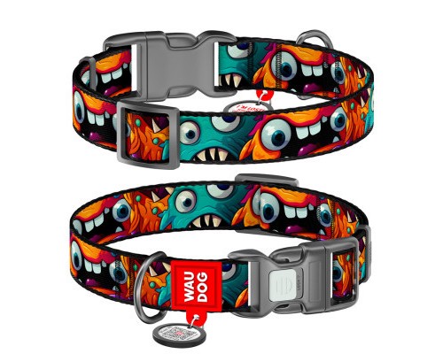 Нашийник для тварин WAUDOG Nylon з QR паспортом 
