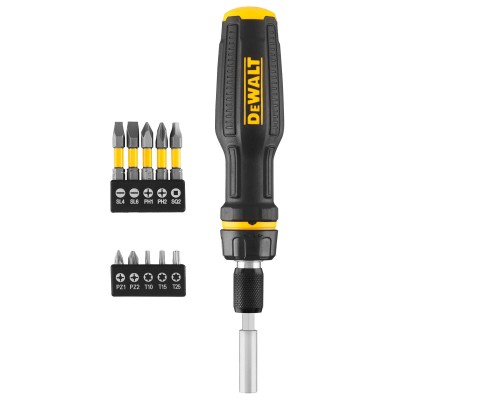 Викрутка DeWALT FULL FIT Telescoping, зі змінними бітами, 10 біт (DWHT68001-0)