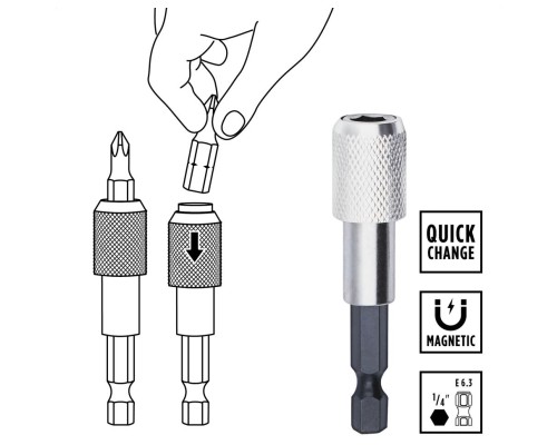 Набір біт Einhell 42шт, HEX, PH, PZ, Torx, 50мм, кейс (118953)