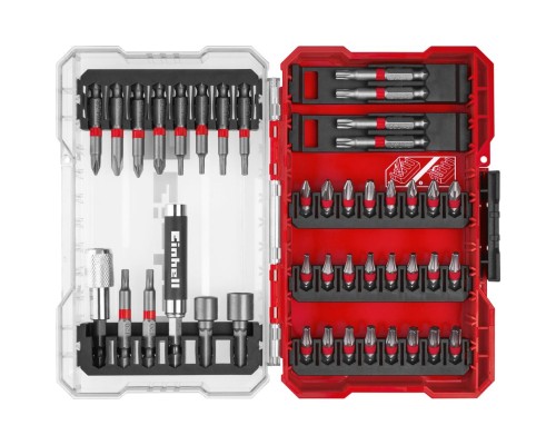Набір біт Einhell 42шт, HEX, PH, PZ, Torx, 50мм, кейс (118953)