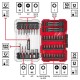 Набір біт Einhell 42шт, HEX, PH, PZ, Torx, 50мм, кейс (118953)