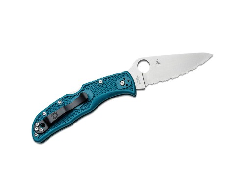 Ніж Spyderco Endela K390 Serrated Blue (C243FSK390)