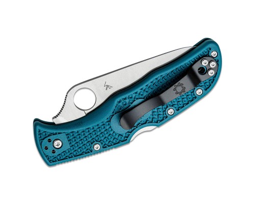 Ніж Spyderco Endela K390 Serrated Blue (C243FSK390)