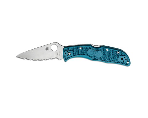 Ніж Spyderco Endela K390 Serrated Blue (C243FSK390)