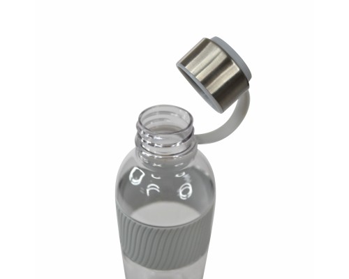 Пляшка для води Line Art Limpid 850 мл сірий (20222LA-07)