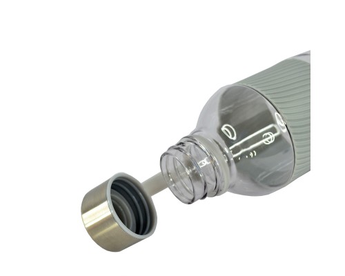 Пляшка для води Line Art Limpid 850 мл сірий (20222LA-07)