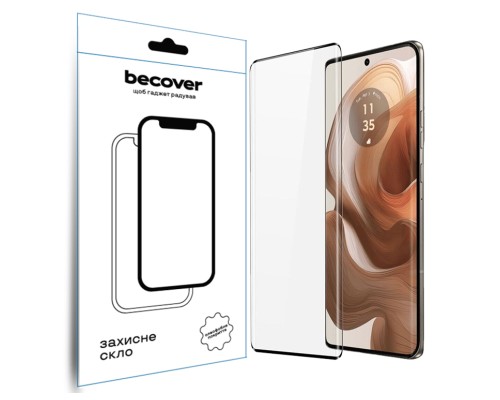 Скло захисне BeCover Motorola Edge 50 Ultra Black (712345)