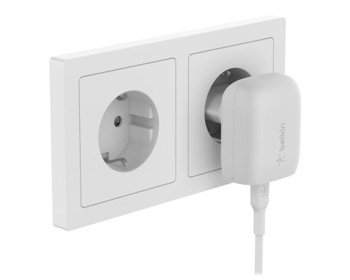 Зарядний пристрій Belkin 20W USB-C PD PPS white (WCA006VFWH)