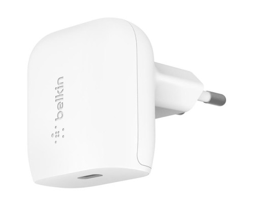 Зарядний пристрій Belkin 20W USB-C PD PPS white (WCA006VFWH)