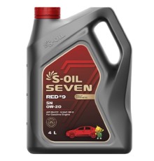Моторна олива S-OIL SEVEN RED 9 SN 0W-20, 4л (SNR0204)